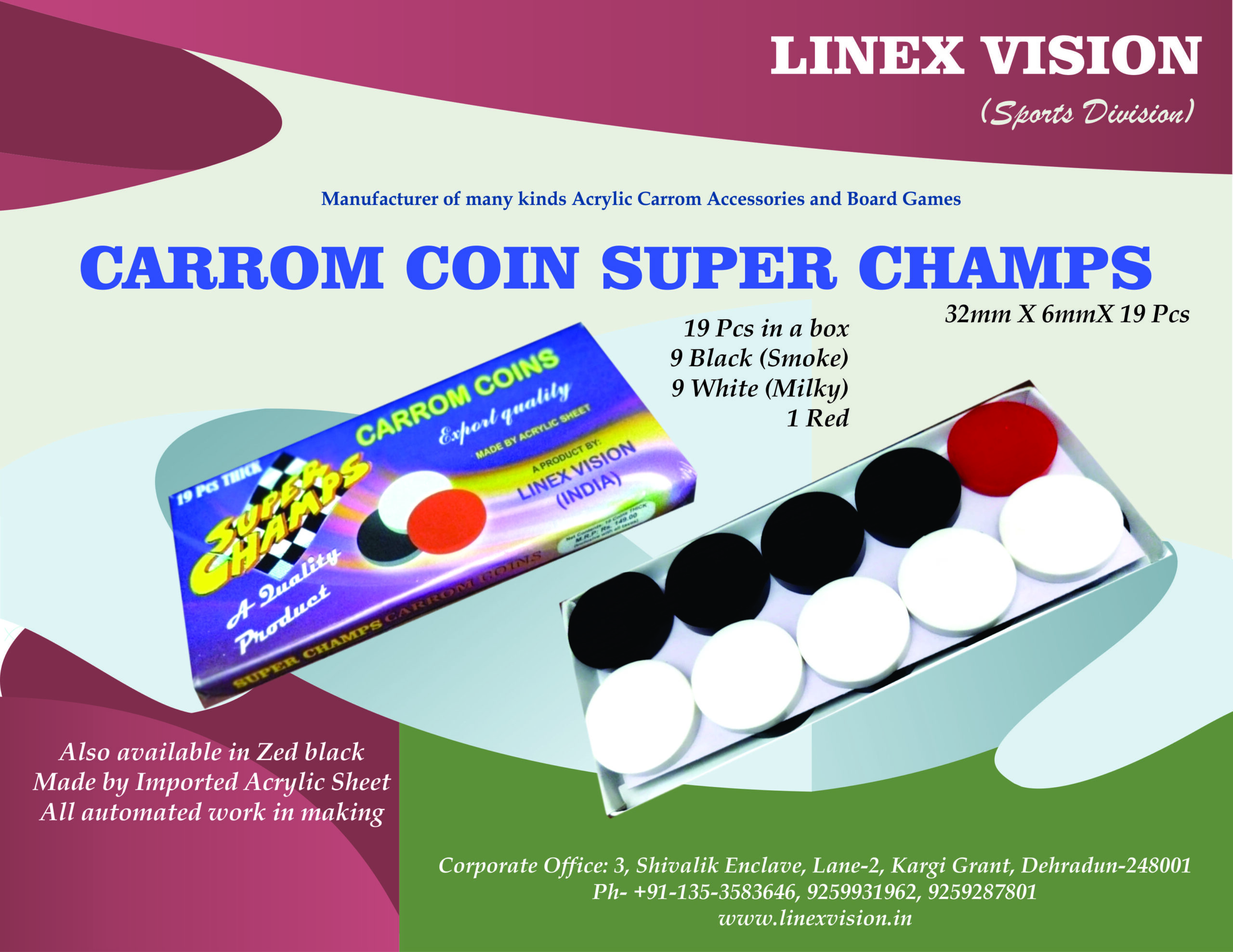 Carrom Coins  Super Champs